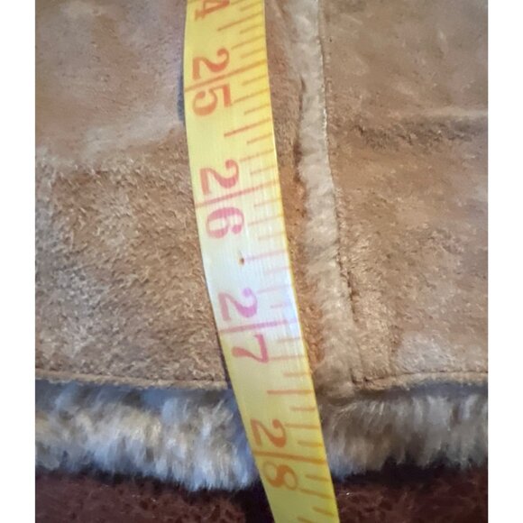 Giacca Y2K Genuine Suede Leather Tan S Penny Lane Coat Jacket Boho - Picture 2 of 7